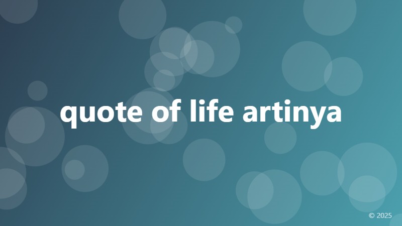 quote of life artinya