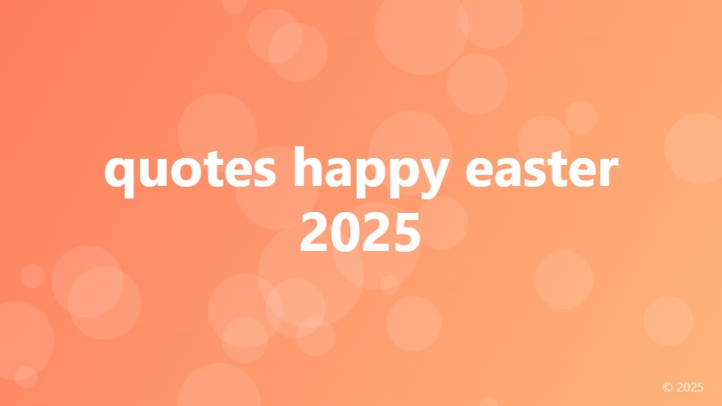 quotes happy easter 2025