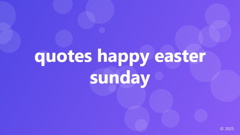 quotes happy easter sunday