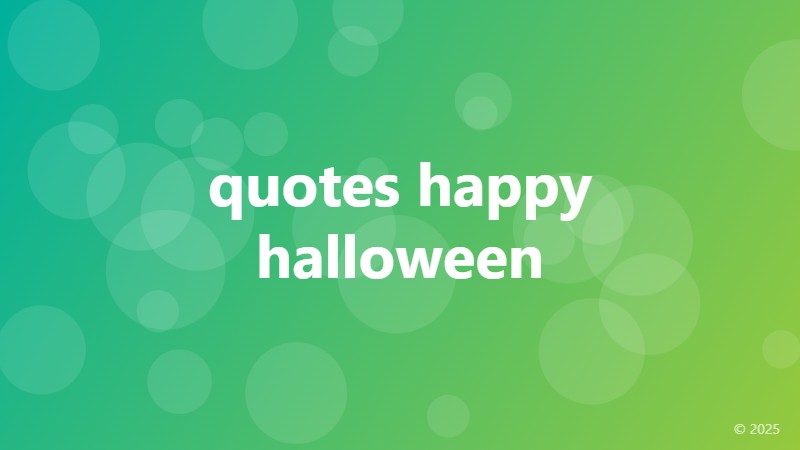 quotes happy halloween