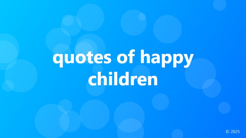 quotes of happy children