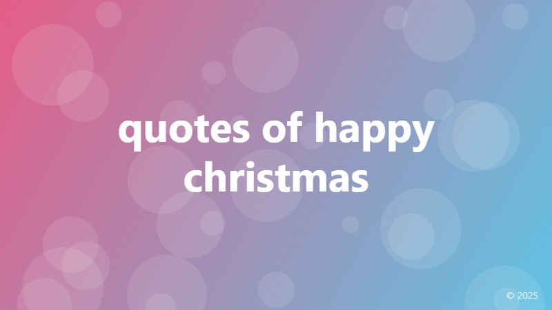 quotes of happy christmas