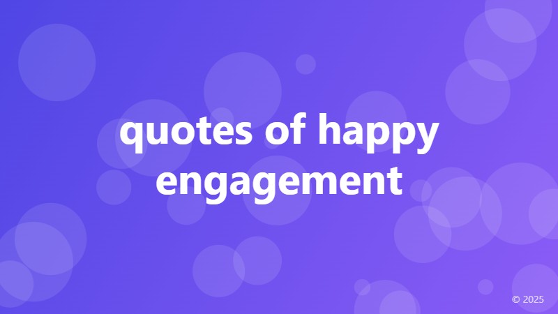 quotes of happy engagement