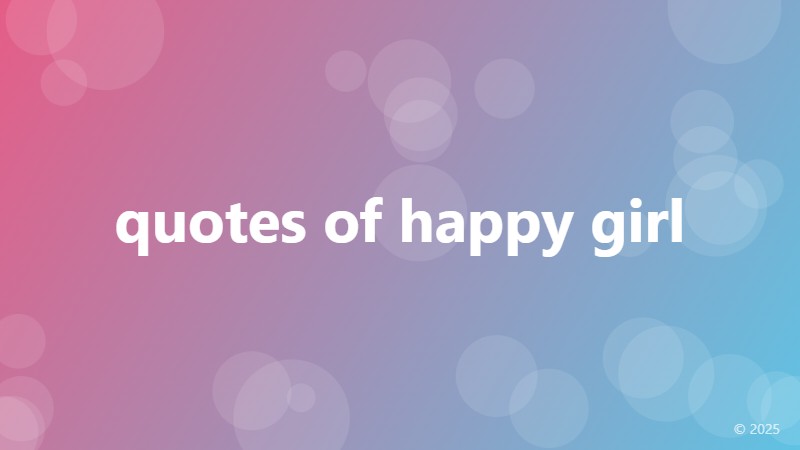 quotes of happy girl