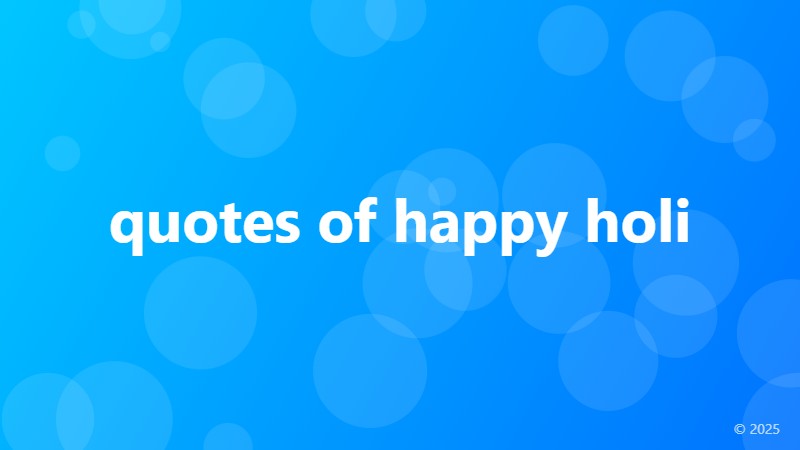 quotes of happy holi