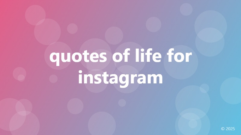 quotes of life for instagram